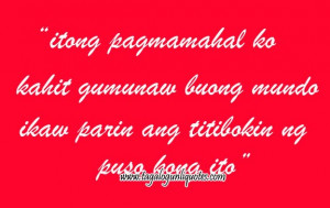 Very Beautiful & Sweet Tagalog Love Quotes