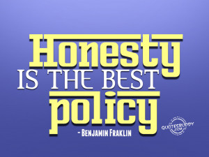 honesty is the best policy benjamin fraklin