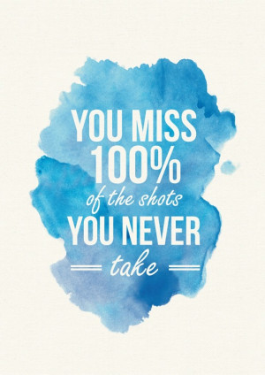 Image of Printable Quote (A4) 'Shots You Take'