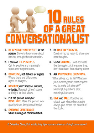 10 Rules for better conversations #SocialSkills #communication