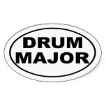 Drum Major Bumper Sticker