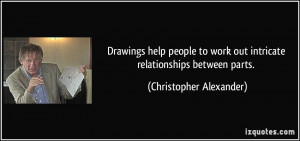 Drawings help people to work out intricate relationships between parts ...