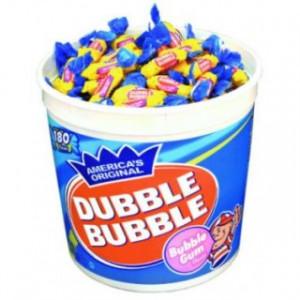 Dubble Bubble Original Flavor - Long Pieces 180ct Tub