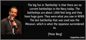 The big fun in 'Battleship' is that there are no current battleships ...