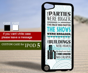 TM 156 The Great Gatsby quote Ipod 5 case