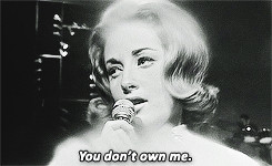 ... gif set 1960s b&w 60s lesley gore you don't own me you dont own me