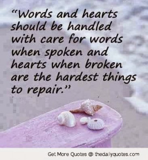 Word and Heart should be handled with care for