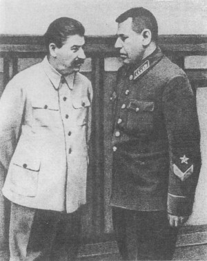 Stalin with his most trusted military advisor, Boris Shaposhnikov ...