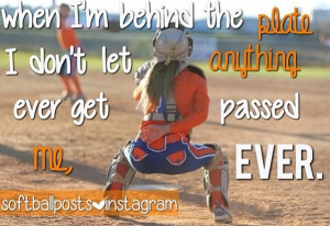 Softball catchers