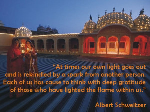 At times our own light goes out and is rekindled by a spark from ...