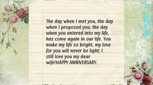 Marriage Anniversary Quotes For Husband From Wife