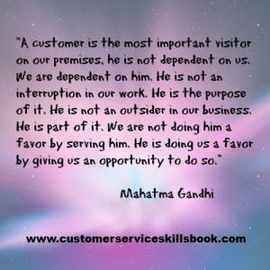 Definition of a Customer – Quote by Mahatma Gandhi