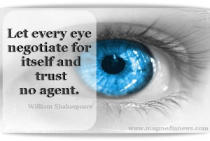 Lasik Eye Surgery Advantages - William Shakespeare eye quote