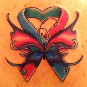 colorful thyroid cancer survivor tattoo a simple cancer survivor ...
