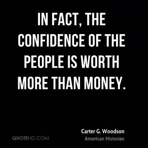 Carter G. Woodson Money Quotes