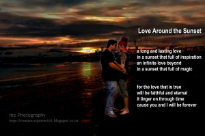 love around sunset a long and lasting love in a sunset that full of ...