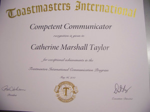 Toastmasters Competent Communicator