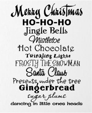 christmas decorations wall quotes decals lettering