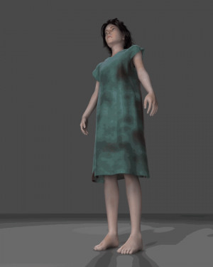 Hospital Gown Cloth Sim And