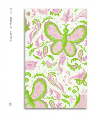 Pink and Green Area Rugs