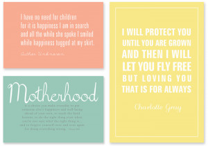 ... then add to a pretty frame. You can find these printable quotes here
