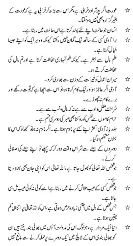 Saying of Hazrat Ali in Urdu 03
