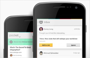 An Inbox to Add Shared Content to Your List