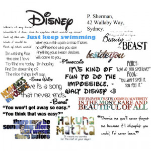 Disney Quotes - Polyvore