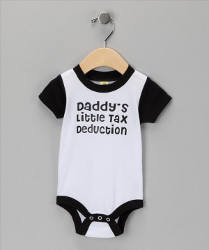 funny baby clothes tax deduction