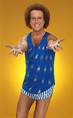 ... Richard Simmons workout live , no VHS tapes or DVD's present