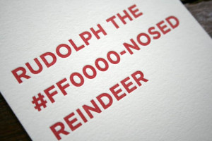 Letterpress Holiday Cards for Graphic & Website Designers