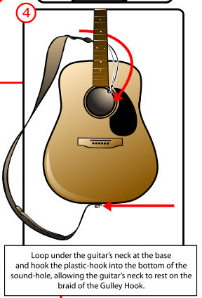 Just keep one hand on the guitar at all times.