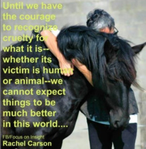 Until we have the courage to recognize cruelty for what it is ...