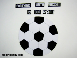Soccer Ball to write birthday wishes on - - Real Madrid Soccer Themed ...