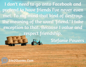 Friendship Quotes - Stefanie Powers