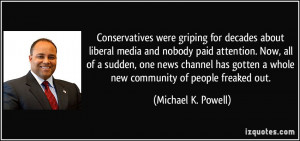 Conservatives were griping for decades about liberal media and nobody ...