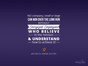 No company, small or large, can win over the long run without ...