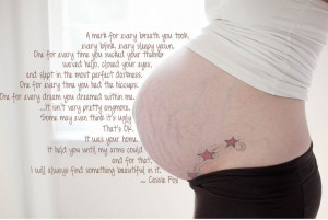 quote So cute…if I gain lots of stretch marks during this pregnancy ...