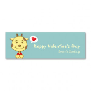 Valentine Sayings Business Cards