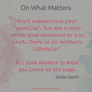 Zadie Smith 39 s advice on writing natashalester au
