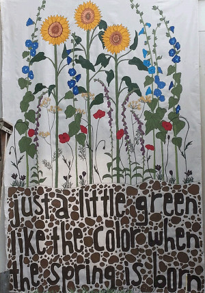 Joni Mitchell quote painted by Laura ZImmerman at 'Living in the ...
