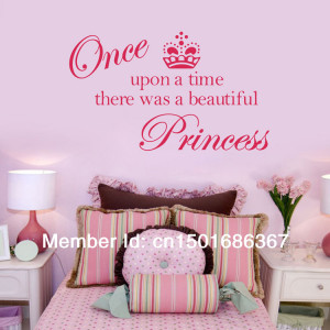 free shipping ebay/Amazon selling crown princess Cute vinyl wall quote ...