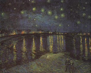 Starry Night over the Rhone - Vincent van Gogh painting
