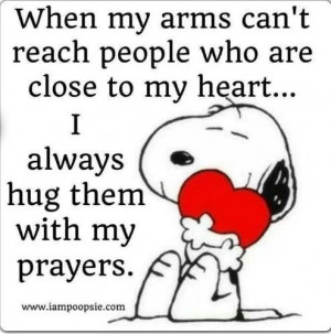 Hug with my prayers quote