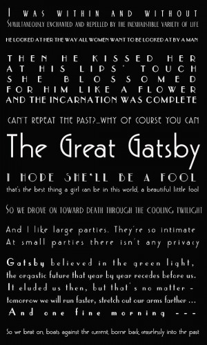 The Great Gatsby Quotes Photograph