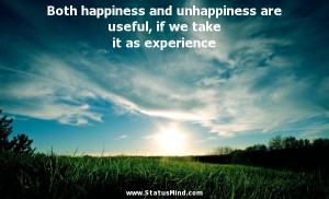 ... , if we take it as experience - Leo Tolstoy Quotes - StatusMind.com