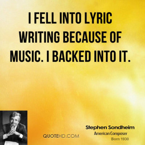 Stephen Sondheim Quotes