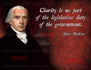James Madison Charity Quote Poster