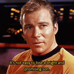 It’s not easy to lose a bright and promising son” – Kirk