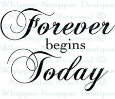 Forever Begins Today - Wedding Sayings - Wedding - Rubber Stamps ...